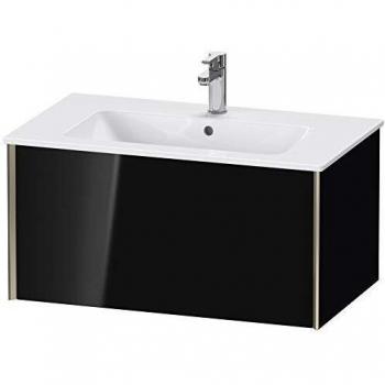 Duravit XViu Waschtisch-Unterschrank, schwarz hochglanz, 81 cm breit