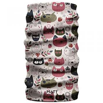 Cuello Infantil Coolmax Eco Color Gatos Matt Talla Única