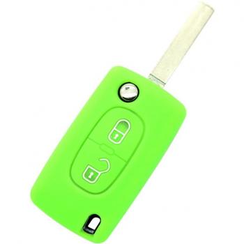 2 Buttons Car Key Silicone Cover for Peugeot Citroen