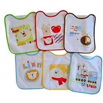 Baberos Unisex Interbaby 12 Piezas 25x30