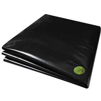 PEGDEV 16m by 4m 250g Black Plastic Sheeting – Durable Garden DIY (62.5 MU)