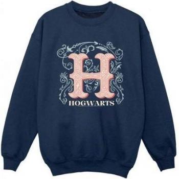 Sudadera para niños Harry Potter con flores H, color negro, talla 12-13
