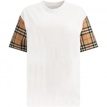 Burberry Women's Casual Cotton Tee Shirt | White | Size M