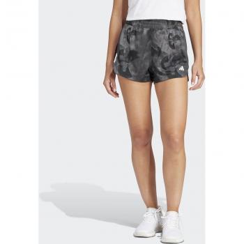 Pantalón corto Adidas Pacer Essentials en estilo floral y color gris