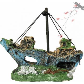 Decoración de Acuario Barco Naufragado