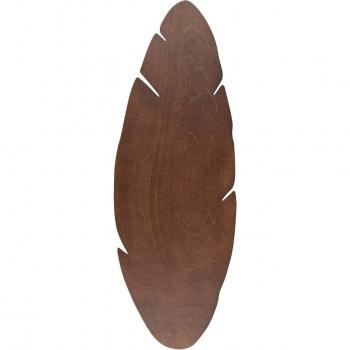 Lehti applique murale, Envostar, forme de feuille, noyer, 69 x 24 cm