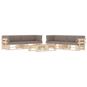 Confort extérieur palette bois de pin 6 coussins