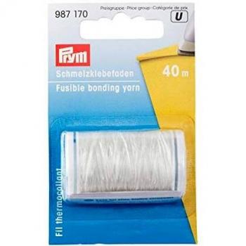 Fil thermo-collant blanc translucide