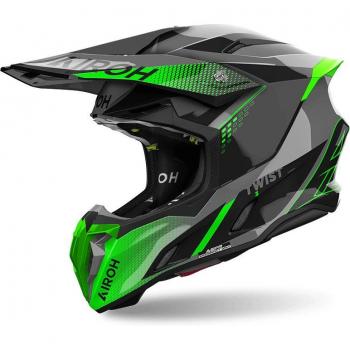 Airoh Twist 3 Shard Casco da motocross Verde Lucido taglia S