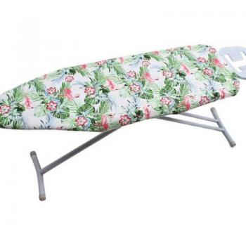 Funda protectora para tabla de planchar 140x50cm, estampado de mármol y flamencos, gruesa