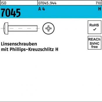 ISO 7045 Flachkopfschraube M3 x 14mm mit PH-Antrieb