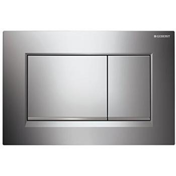 Geberit Sigma30 Toilet Push Plate, Brushed Chrome