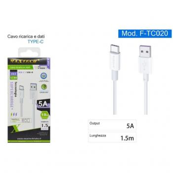 Cable USB Tipo-C 5A 1.5 Metros Transferencia de Datos