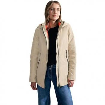 Cecil Damen Funktionsmantel 2-in-1 mit seitlichen Zippern in Beige, Größe XL