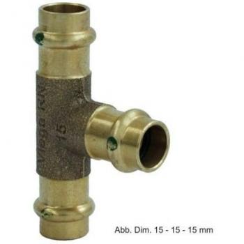 Té VIEGA 2218 en bronze diamètre 54 x 42 x 42 mm