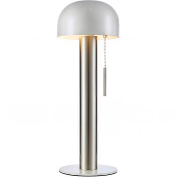 Lampe à poser Costa 18W Max Nickel Satiné avec Interrupteur Rétro