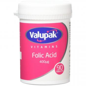 0 Tablets Valupak Folic Acid 400mcg