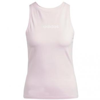 Adidas Women's Essentials Linear Tank Top in Pink