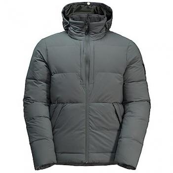 Daunenjacke JACK WOLFSKIN WANDERMOOD DOWN JKT M Gr. XXL (58), grün (slate, grün), Herren, OBERSTOFF 100% POLYAMID FUTTER 100% POLYESTER 1. FÜLLUNG 90% ENTENDAUNEN, 10% FEDER, 2. FÜLLUNG 100% POLYESTER, Jacken