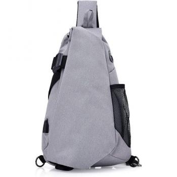 Sac de voyage homme « Poitrine Anti-Vol » – bandoulière, toile, USB