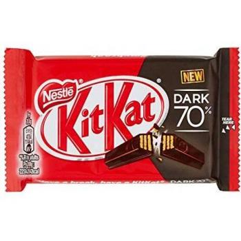 KIT KAT NESTLÉ DARK 70% CACAO 4 BARRITAS