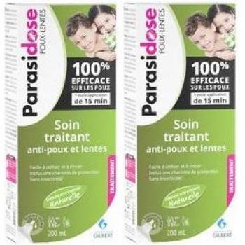 Pack Soin Traitant Anti-Poux et Lentes 2x200ml