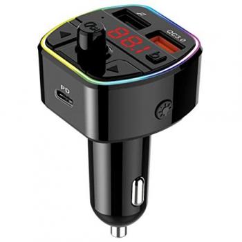Maxtrack MT2L Bluetooth FM Transmitter mit Freisprechfunktion und Schnellladeanschluss