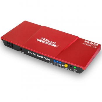 Commutateur KVM TESmart 2x1 avec câbles USB 2.0