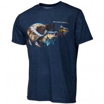 Savage Gear Cannibal T-Shirt Black/Blue S-XXL – „Hecht & Angler Must‑Have“