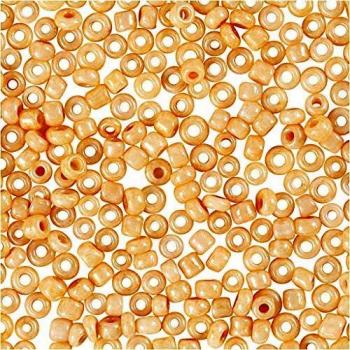 Perles de rocaille, taille 15/0, taille du trou 0,5–0,8, or rose, 25 g