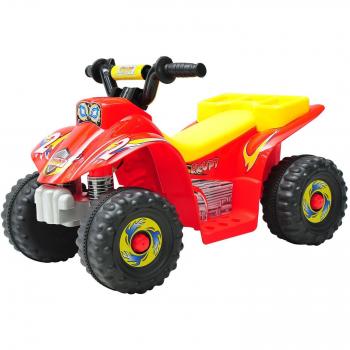 HOMCOM 6V Kids Electric ATV Ride-On Car Red