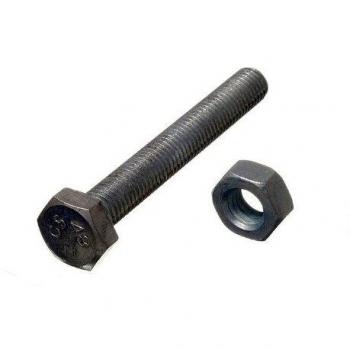 Premium Quality Hex Bolt Set Screw Bundle, Grade 8.8 Steel Construction, Size M10 x 80mm with BZP Nuts