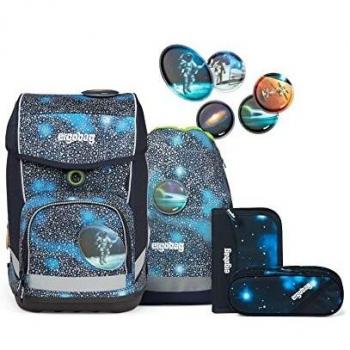 Ergobag cubo Schulranzen-Set Bär Anhalter durch die Galaxis