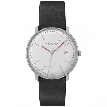 Junghans Max Bill MEGA Solar Watch – 38mm, White Dial, Black Case