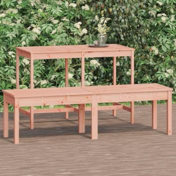 Banc de jardin 2 places en bois de douglas 159,5x44x45 cm