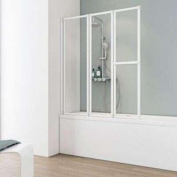 Pare-baignoire pliant avec porte-serviette Schulte