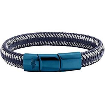 Pulsera Kimballa de Acero Inoxidable y Piel Police