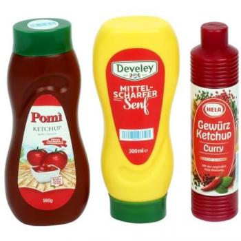 Tanner Supermercato Toy Accessories: Mustardo e Ketchup, 3 in un Set