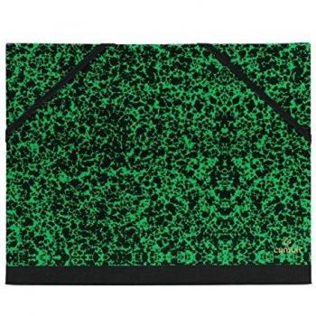 Carpeta Dibujo 32x45 cm, Canson Studio Mármol Verde, con Gomas