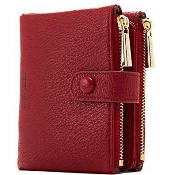 Damen‑Goldene Vintage‑Brosche LZSXDWXY – PU‑Leder, 10 Kartenfächer