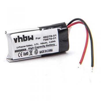 Batteria compatibile Vhbw per Plantronics Avaya AWH75N (140mAh, 3.7V, Li-Poly)