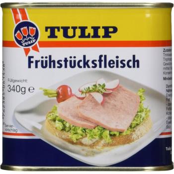 2 Dosen Tulip FRÜHSTÜCKSFLEISCH (12x340g) Wurstkonserven Versand 0€