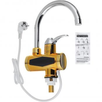 Grifo de cocina eléctrico dorado 220V 3KW con calentador sin tanque