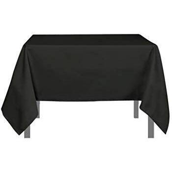 Nappe carrée en polyester gris anthracite par Alix avec protection contre les taches, mesure 180 x 180 cm