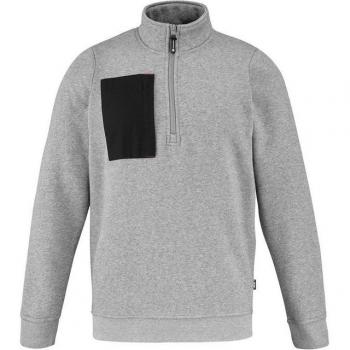 Sweat Lafont Gris Chine Noir 1/2 Zip XL
