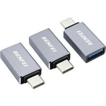 BENFEI Adaptateur USB‑C vers USB‑3.0 (5×) – Gris