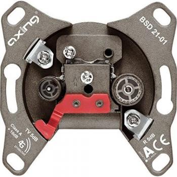 Axing Antennen-Dose BSD 21-01 5 dB, DC (Antennendose), SAT Zubehör, Silber