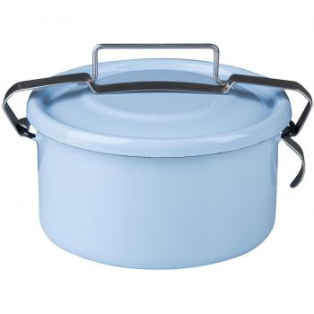 Riess Contenitore Alimenti Blu Pastello Ø14 1L con Coperchio