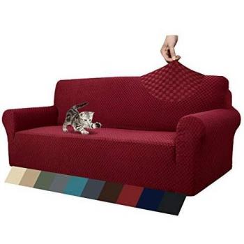 MAXIJIN 3 Seater Sofa Slipcover, Elastic Furniture Protector for Dogs