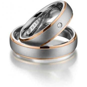 Marrya Trauring Titan 58 – Rosa‑Silber Edition